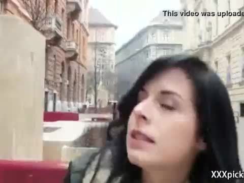 Czech amateur slut fuck tourist in public for cash 11