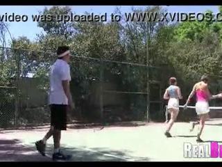 College girls tennis match turns to orgy 208